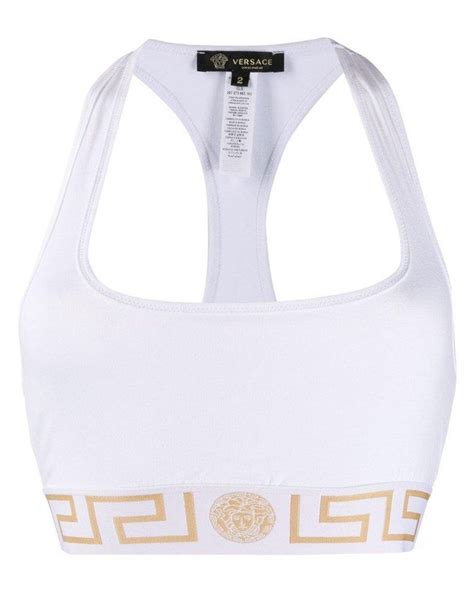 white versace sports bra|Versace designer bras.